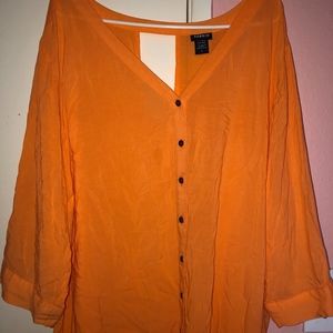TORRID OPEN BACK PLUS SIZE BLOUSE